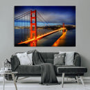Large Wall Art San Francisco Canvas Print - Wonderful Golden