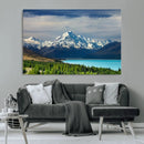 Mount Cook and Lake Pukaki Canvas Wall Art Print – Majestic by MyGreatCanvas | Canvas Wall Art Prints | Photo Prints & Wall Decor