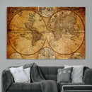 Vintage World Map Canvas Print – Antique Push Pin Travel by MyGreatCanvas | Canvas Wall Art Prints | Photo Prints & Wall Decor