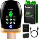 LX30 Rolling Hand Massager, Kneading + Compression, Heat + Cooling Fan, Charcoal Black