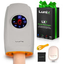 LX7 LCD Touchscreen Hand Massager, Heated Air Compression, Cloud Gray