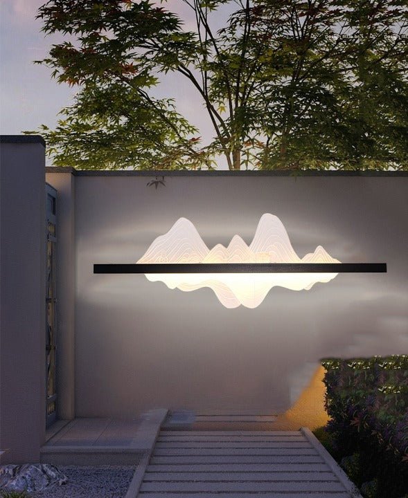 MIRODEMI® Black Aluminum Outdoor Waterproof Original Design LED Wall lamp For Garden