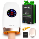 LX7 LCD Touchscreen Hand Massager, Heated Air Compression, Lunar White