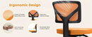 Ergonomic Armless Office Desk Chair Mesh Swivel Rolling Chair with Wheels by 2Dropme