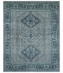 Custom Made Traditional Turkish Design Gray Hand Knotted Wool Area Rug