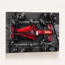 Ferrari Pit Stop Canvas Wall Art – Precision and Speed
