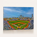 Wrigley Field Chicago Cubs Panoramic Canvas Print –