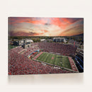 Indiana Memorial Stadium Wall Art Canvas Print, Framed