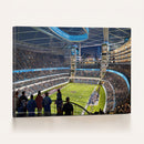 Chicago Dome Stadium Wall Art Canvas Print – Framed Modern