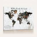 Custom World Map Wall Art – Map Foam Cork Pin Include,