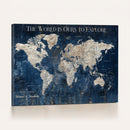 Custom Push Pin Travel Map Wall Art Canvas Print –