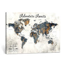 Custom Push Pin World Map Wall Art Canvas Print – by MyGreatCanvas | Canvas Wall Art Prints | Photo Prints & Wall Decor