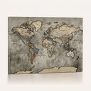 World Map Canvas Print – Detailed Map of the World Wall Art
