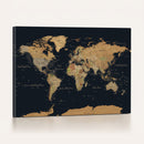 Vintage World Map Earth Globe Countries Oceans Continents