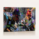 Graffiti Baseball Player Street Art Wall Art Canvas Print