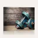 Dambell and Sport Wall Art Canvas Print