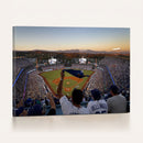 Dodger Stadium Sunset Game Triple Canvas Wall Art - Los