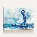 Golf Swing Wall Art Canvas Print - Sports-Inspired