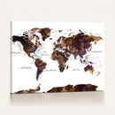 World Map Canvas Print – Detailed Map of the World Wall Art