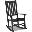 Indoor Outdoor Wooden High Back Rocking Chair by LJGDeals