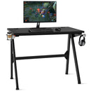 Ergonomic Computer Gaming Desk with Cup Holder and Headphone Hook by LJGDeals