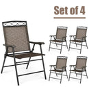 Set of 4 Patio Folding Chairs by LJGDeals