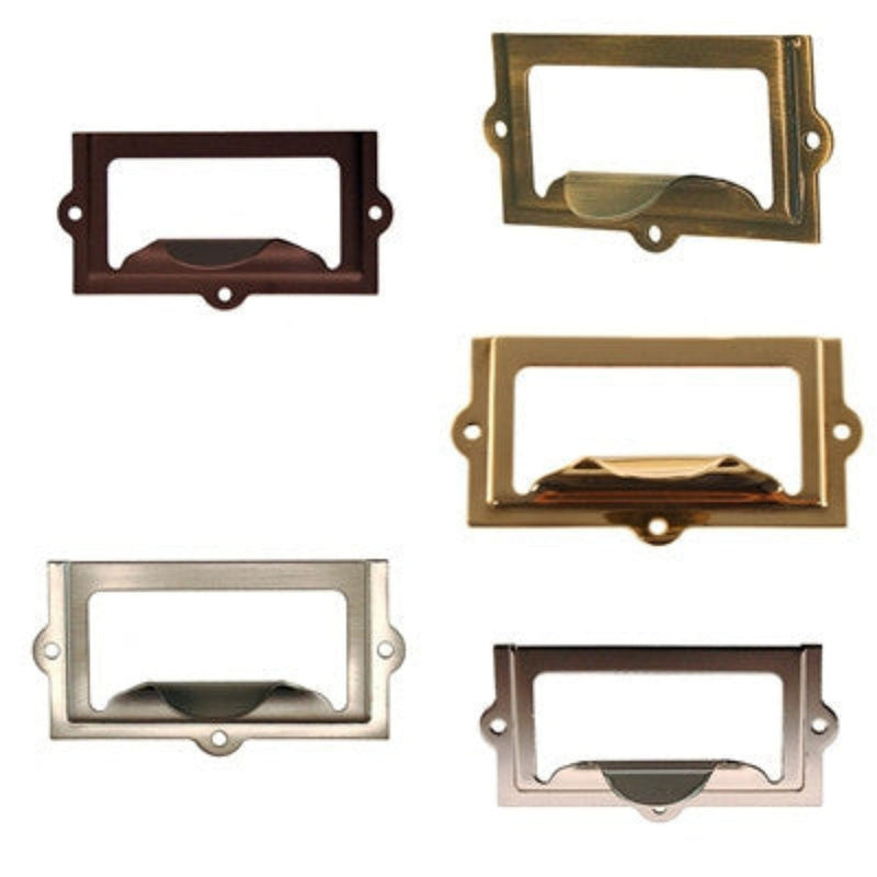 2" File Cabinet Card Holder w/Pull
