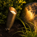SPB06 Cast Brass 12V Low Voltage LED Outdoor Landscape Spotlight