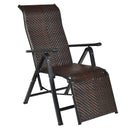 Patio Back Adjustable Rattan Folding Lounge Recliner by DirectDeals
