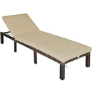 Outdoor Rattan Adjustable Cushioned Chaise by LJGDeals