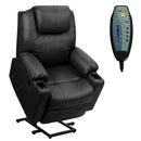 Electric Power Lift Leather Massage Sofa by LJGDeals