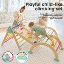 Tiny Land® 7-in-1 Rainbow Pikler Triangle Set