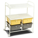 Mobile 4 Drawers Shelves Rolling Storage Cart Rack by LJGDeals