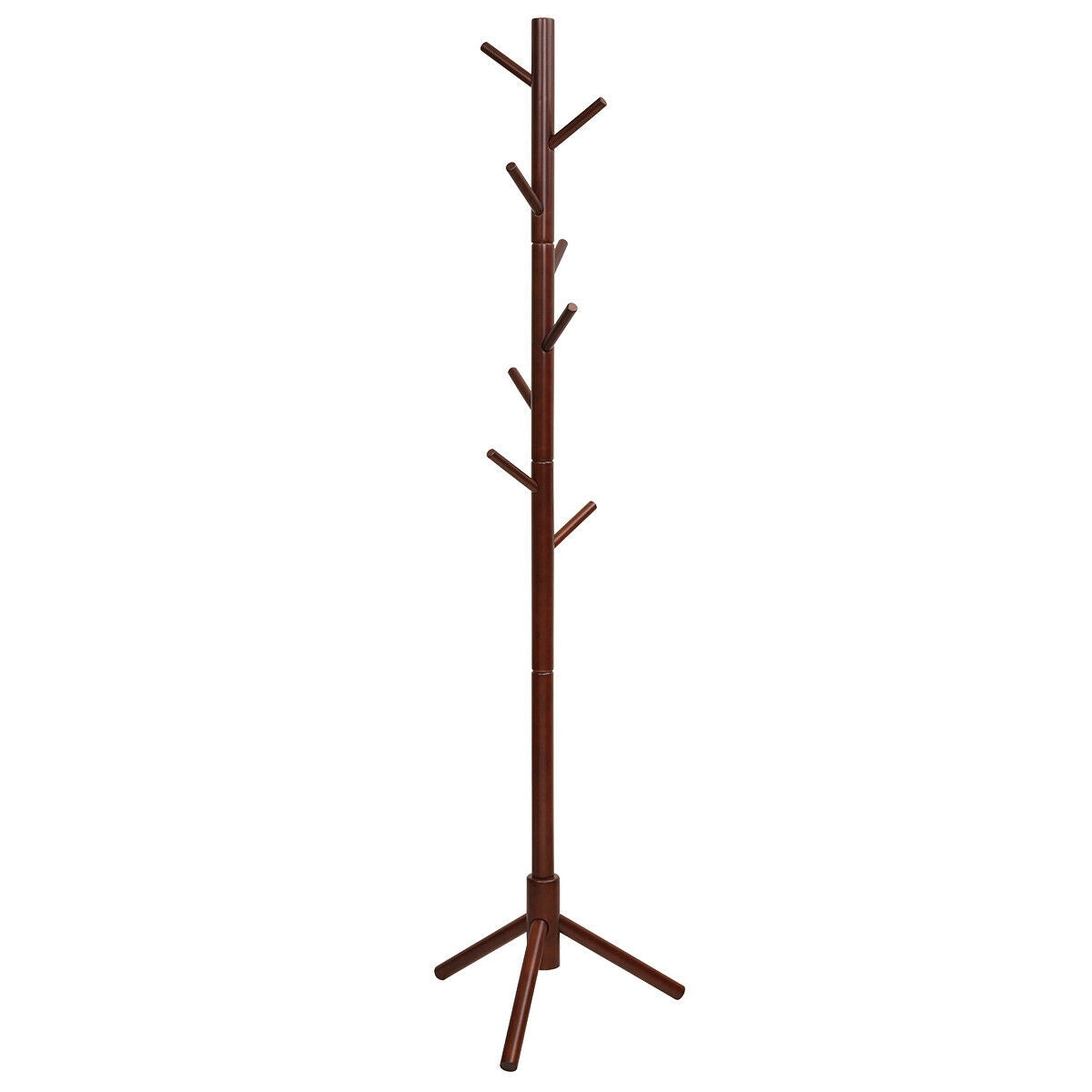 2 Heights Wooden Coat Rack with 8 Hooks, photo 7 of 16