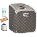 2L Portable Folding Steam Sauna Spa-Gray by LJGDeals