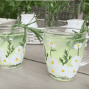 Painted Daisy Mugs by DRNKART STUDIOS