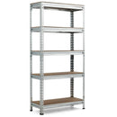 5-Tier Steel Shelving Unit Storage Shelves Heavy Duty Storage Rack-Silver by DirectDeals