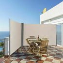 237 x 71 Inch Patio Retractable Double Folding Side Awning Screen Divider by LJGDeals