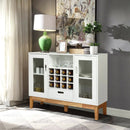 Wood Wine Storage Cabinet Sideboard Console Buffet Server-White by LJGDeals