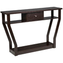 Curved Frame Modern Console Table with Storage Drawer for Entryway by DirectDeals