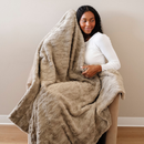 PATTERNED FAUX FUR THROW BLANKETS by Saranoni