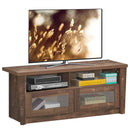 Wooden TV Stand with 2 Open Shelves and 2 Door Cabinets by LJGDeals