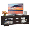 Modern TV Stand Entertainment Center with 2 Drawers and 4 Open Shelves by LJGDeals