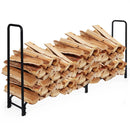 8 Feet Outdoor Steel Firewood Log Rack by LJGDeals