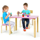 3 Piece Kids Wooden Activity Table and 2 Chairs Set by LJGDeals