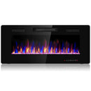 42 Inch Recessed Ultra Thin Electric Fireplace with Timer by LJGDeals