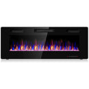 50 Inch Recessed Ultra Thin Electric Fireplace with Timer by LJGDeals