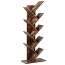 8-Tier Free Standing Tree Bookshelf-Coffee by LJGDeals