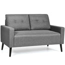55 Inch Modern Loveseat Sofa with Cloth Cushion-Gray by LJGDeals