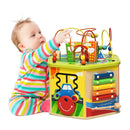 7-in-1 Wooden Activity Cube Toy by LJGDeals